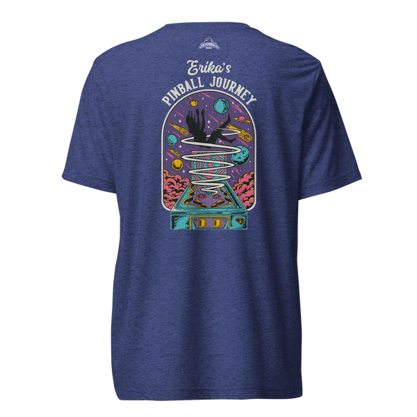 Erika's Pinball Journey Silhouette - Premium Tri-blend Shirt