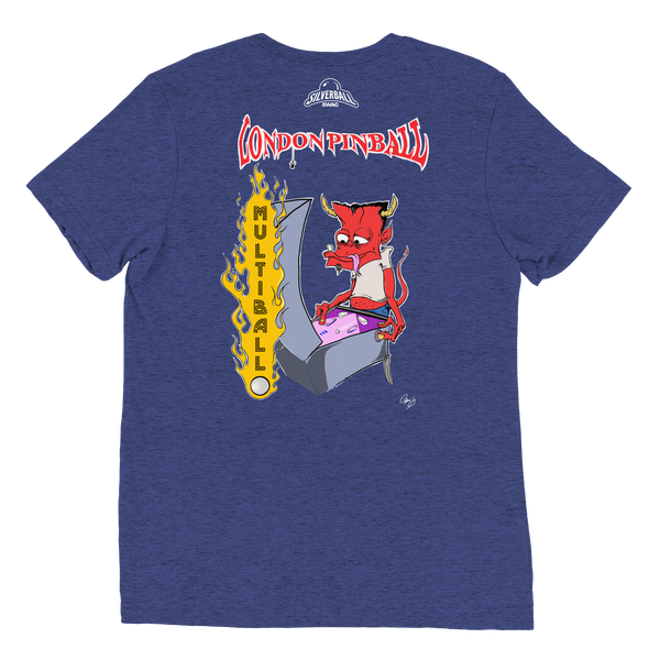 London Pinball Demon Multiball - Premium Tri-blend T-shirt