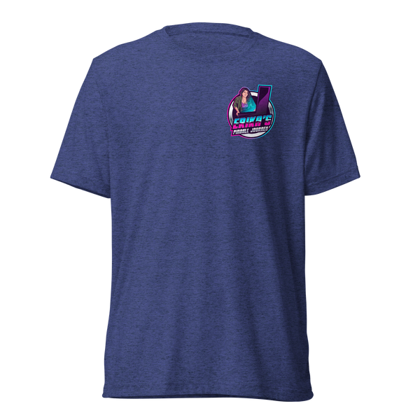 Erika's Pinball Journey Silhouette - Premium Tri-blend Shirt