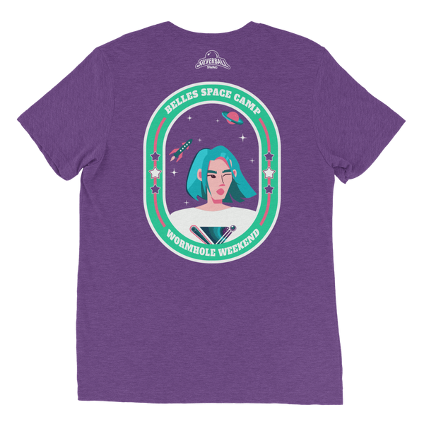 Belles Space Camp w/ Back Design - Premium Tri-blend t-shirt