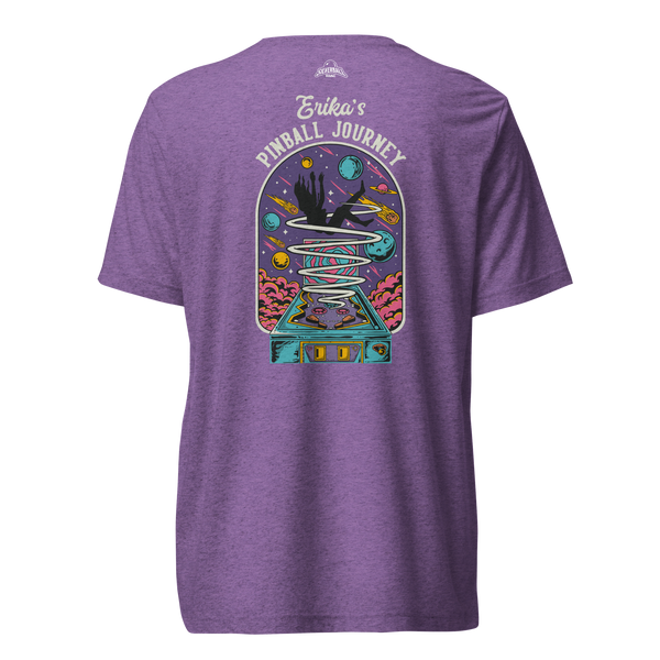 Erika's Pinball Journey Silhouette - Premium Tri-blend Shirt