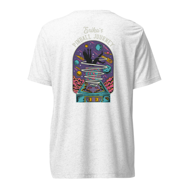 Erika's Pinball Journey Silhouette - Premium Tri-blend Shirt