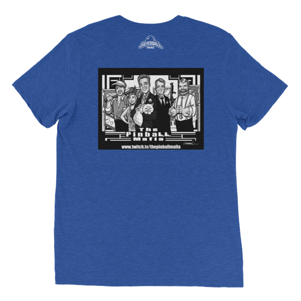 The Pinball Mafia w/Back Graphic - Premium Tri-Blend T-shirt