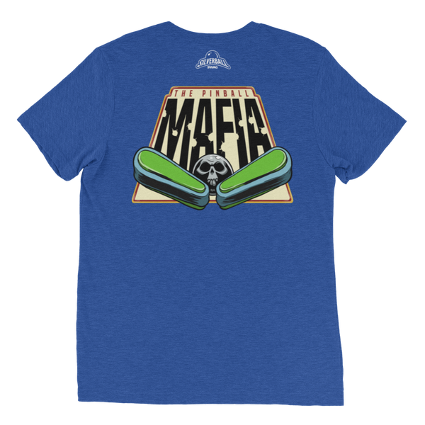 The Pinball Mafia Ball w/Back - Premium Tri-Blend T-shirt