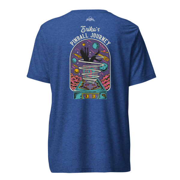 Erika's Pinball Journey Silhouette - Premium Tri-blend Shirt