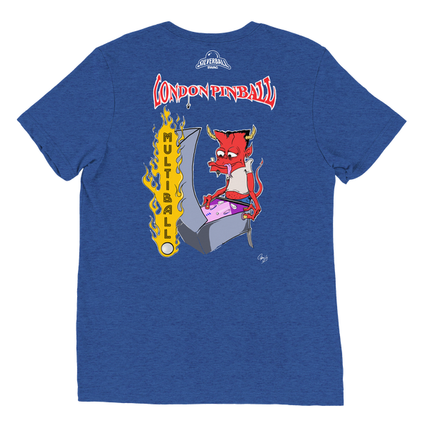 London Pinball Demon Multiball - Premium Tri-blend T-shirt