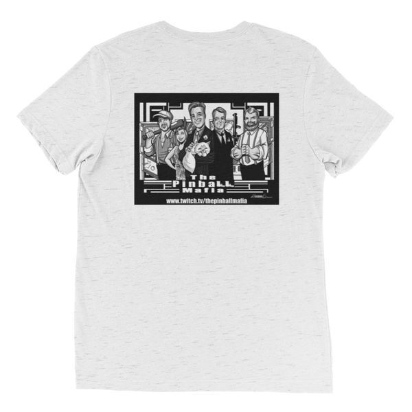 The Pinball Mafia w/Back Graphic - Premium Tri-Blend T-shirt