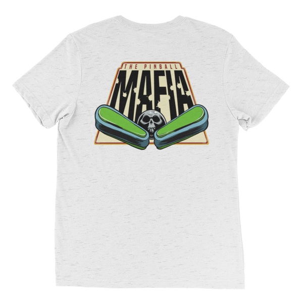 The Pinball Mafia Ball w/Back - Premium Tri-Blend T-shirt