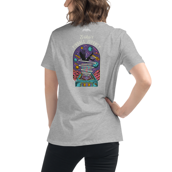 Erika's Pinball Journey Silhouette - Women's Relaxed T-Shirt