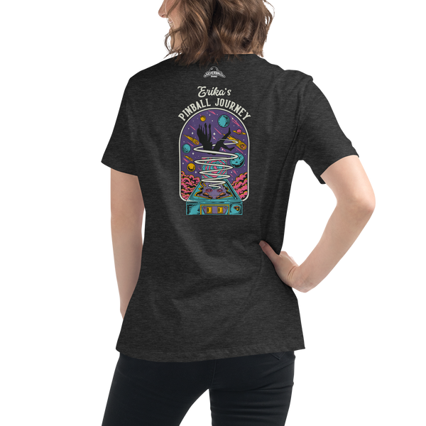 Erika's Pinball Journey Silhouette - Women's Relaxed T-Shirt