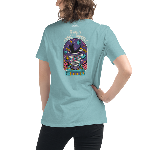Erika's Pinball Journey Silhouette - Women's Relaxed T-Shirt