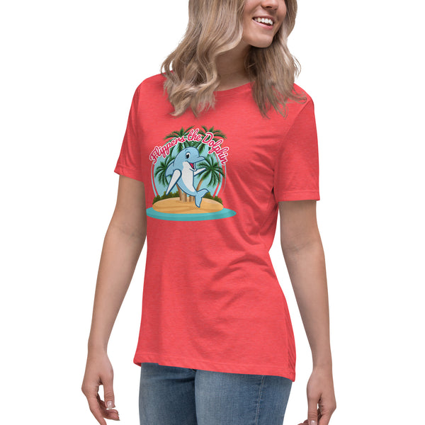 Flippers the Dolphin - Premium Women's Relaxed T-Shirt