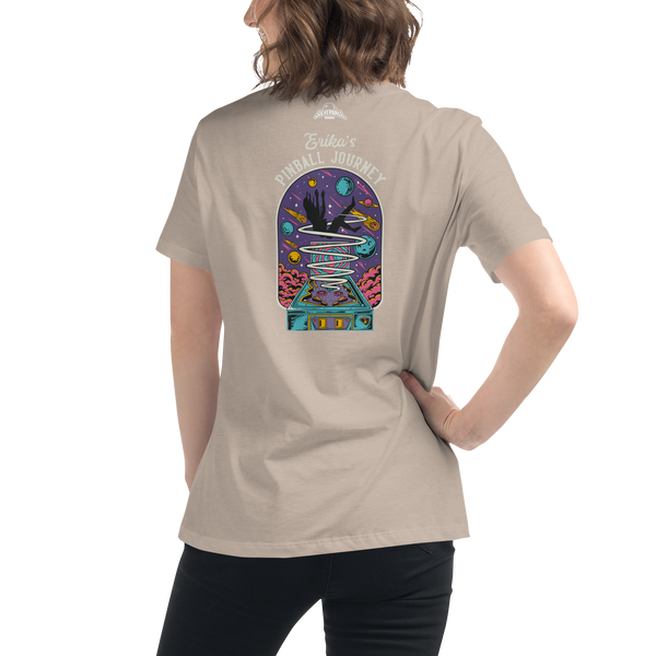 Erika's Pinball Journey Silhouette - Women's Relaxed T-Shirt