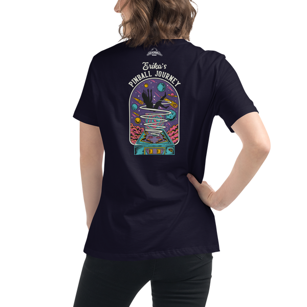Erika's Pinball Journey Silhouette - Women's Relaxed T-Shirt
