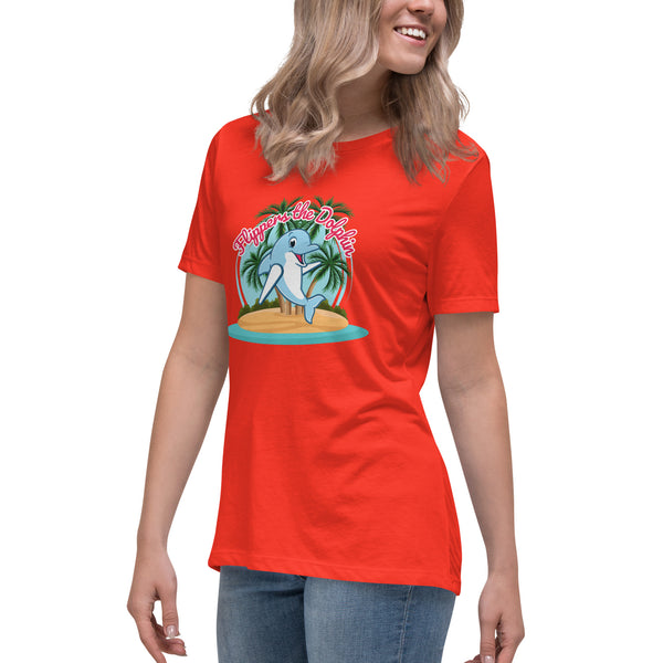 Flippers the Dolphin - Premium Women's Relaxed T-Shirt