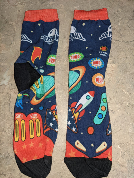 Space Pinball - Crew Socks