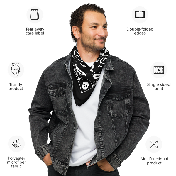 Day of the Dead Pinball (Black) - Bandana
