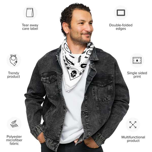 Day of the Dead Pinball (White) - Bandana