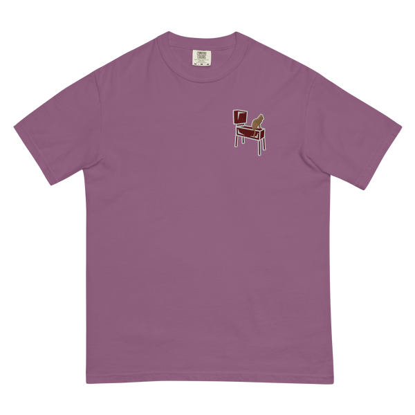 Pinball Cats - Embroidered Heavyweight T-shirt