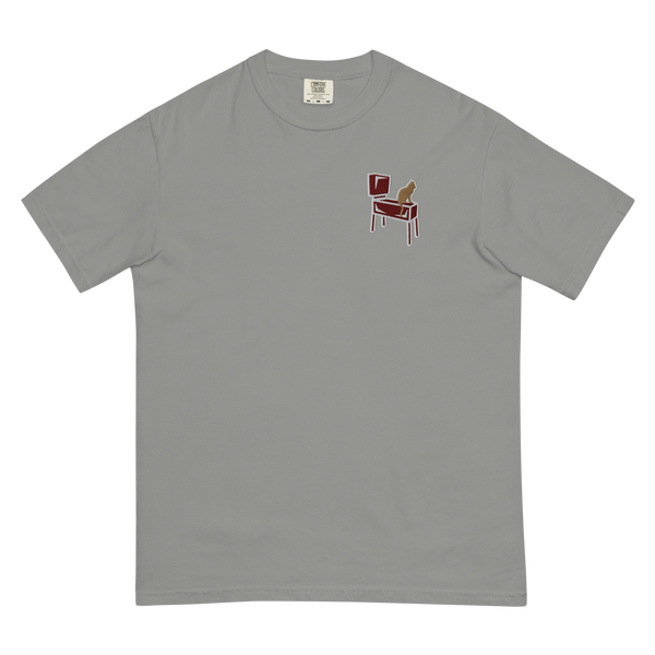 Pinball Cats - Embroidered Heavyweight T-shirt