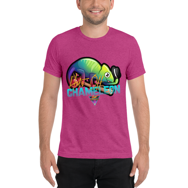 Hats Off Chameleon - Premium Tri-Blend T-Shirt - Silverball Swag
