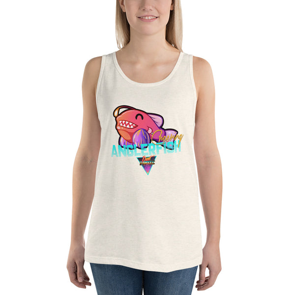 Cheering Angler Fish - Unisex Tank Top - Silverball Swag
