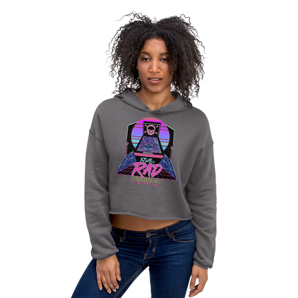 Poor Man's Pinball Podcast RAD - Crop Hoodie - Silverball Swag