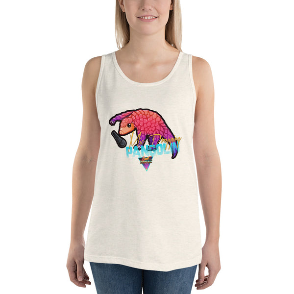Mic Dropping Pangolin - Unisex Tank Top - Silverball Swag