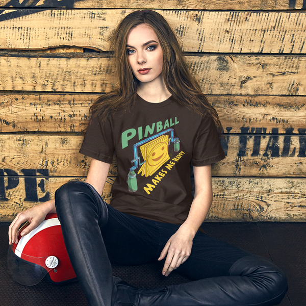 Happy Spinners Green - Super Soft T-Shirt - Silverball Swag