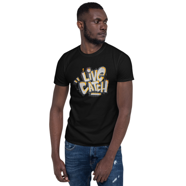 LiveCatchPinball Graffiti Logo - Pro T-Shirt - Silverball Swag