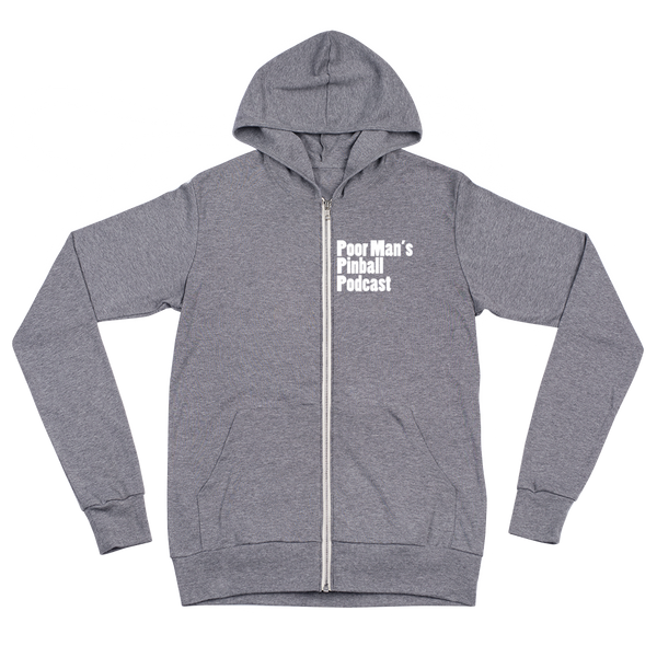 Poor Man's Pinball Podcast RAD - Zip Hoodie - Silverball Swag