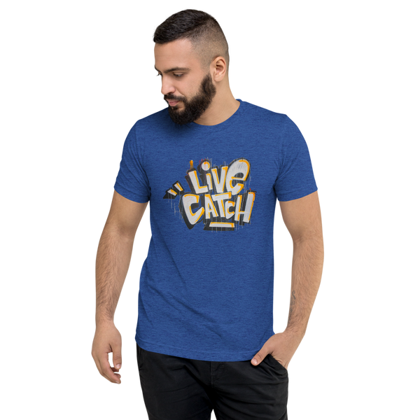 LiveCatchPinball Graffiti Logo - Premium T-Shirt - Silverball Swag