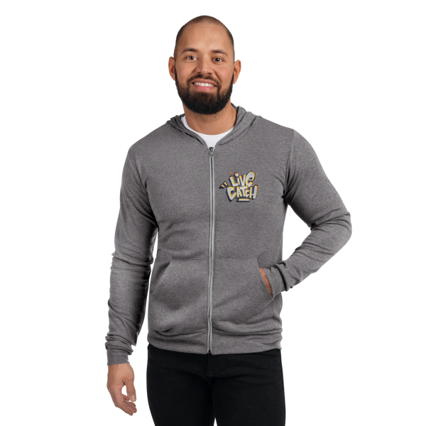 LiveCatchPinball Graffiti Logo - Zip Hoodie - Silverball Swag