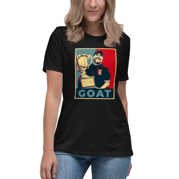 Keith Elwin GOAT - Women's Relaxed T-Shirt - Silverball Swag