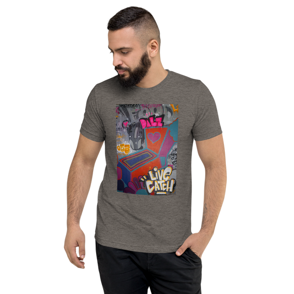 LiveCatchPinball Camiseta Grafitte - Premium T-Shirt - Silverball Swag