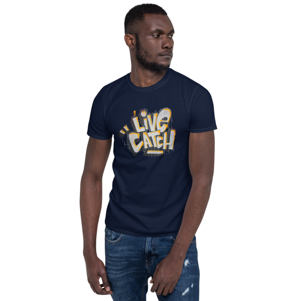 LiveCatchPinball Graffiti Logo - Pro T-Shirt - Silverball Swag