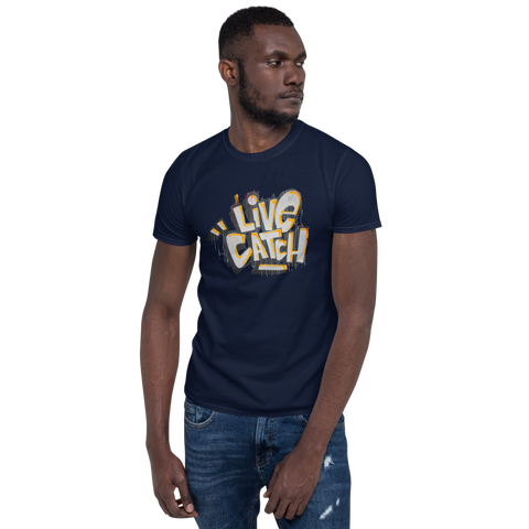 LiveCatchPinball Graffiti Logo - Pro T-Shirt - Silverball Swag