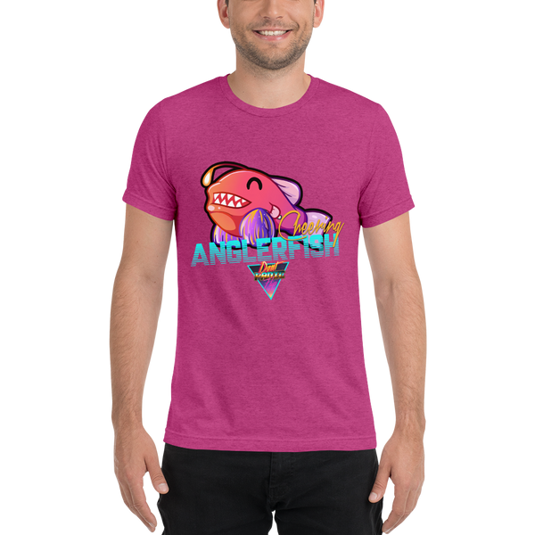 Cheering Angler Fish - Premium Tri-Blend T-shirt - Silverball Swag
