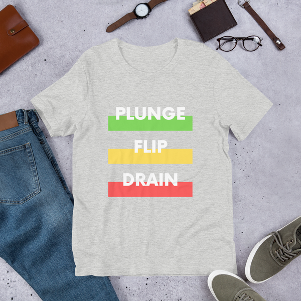 Plunge Flip Drain - Super Soft T-Shirt - Silverball Swag