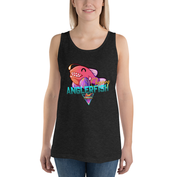 Cheering Angler Fish - Unisex Tank Top - Silverball Swag