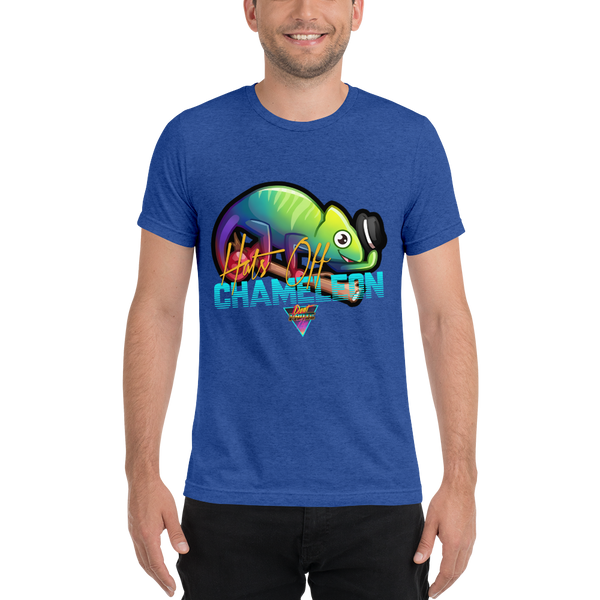Hats Off Chameleon - Premium Tri-Blend T-Shirt - Silverball Swag