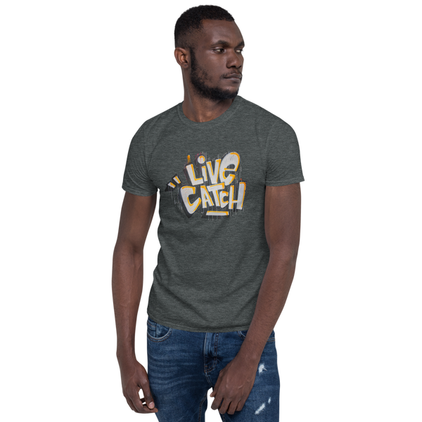 LiveCatchPinball Graffiti Logo - Pro T-Shirt - Silverball Swag