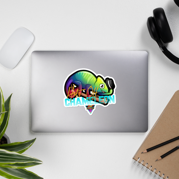 Hats Off Chameleon -  Stickers - Silverball Swag