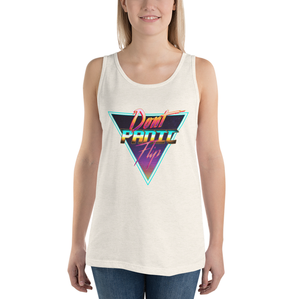 Don't Panic Flip - Unisex Tank Top - Silverball Swag