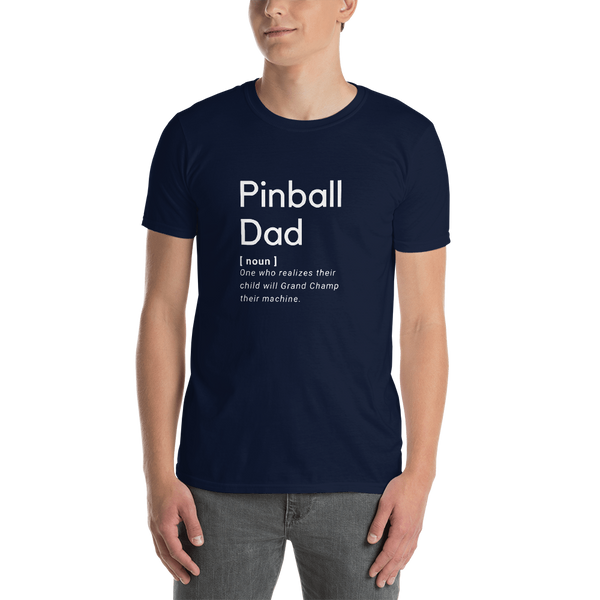 TEST Pinball Dad - Short-Sleeve Unisex T-Shirt - Silverball Swag