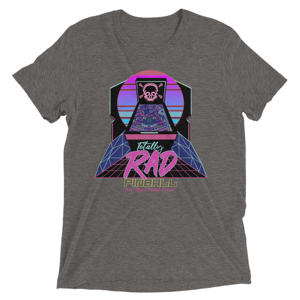 Poor Man's Pinball Podcast RAD - Premium Tri-blend T-shirt - Silverball Swag