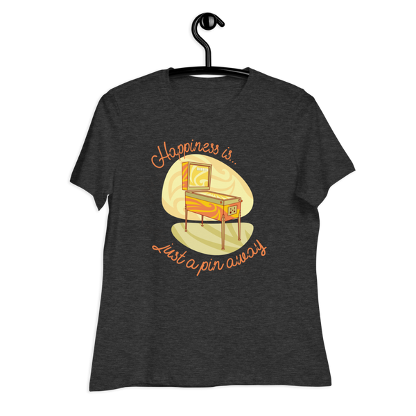 Happiness Is Just A Pin Away - Women's Relaxed T-Shirt - Silverball Swag