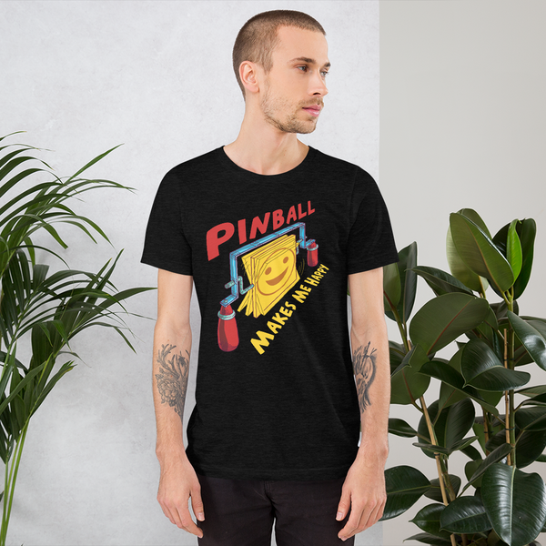 Spinners Happy Red - Super Soft T-Shirt - Silverball Swag