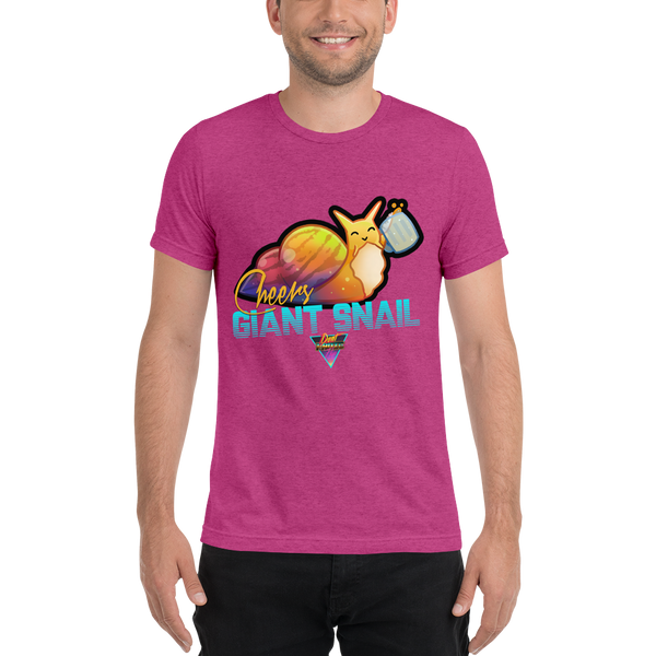 Cheers Snail - Premium Tri-Blend T-Shirt - Silverball Swag
