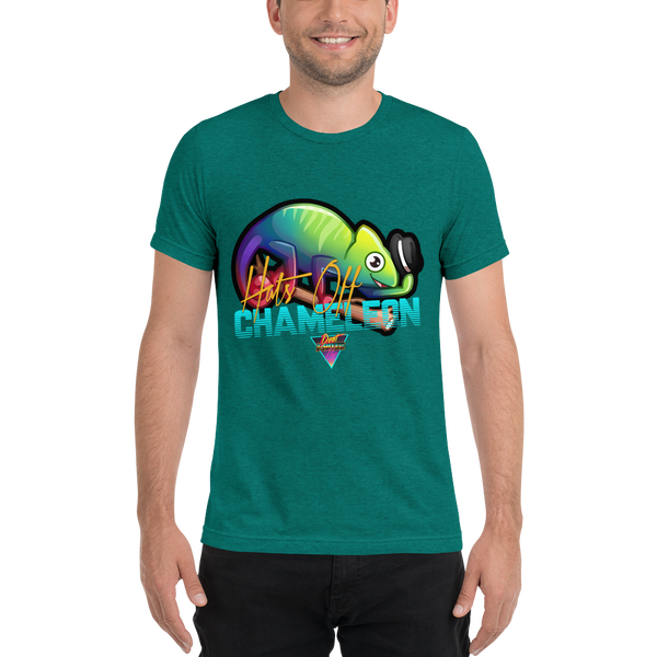 Hats Off Chameleon - Premium Tri-Blend T-Shirt - Silverball Swag